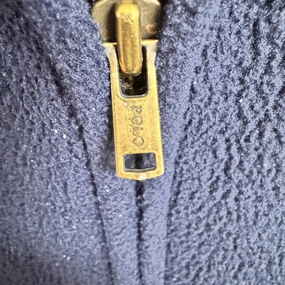 Vtg Polo Ralph Lauren Harrington Jacket Men XL Blue Fleece Classic‎ USA Made
